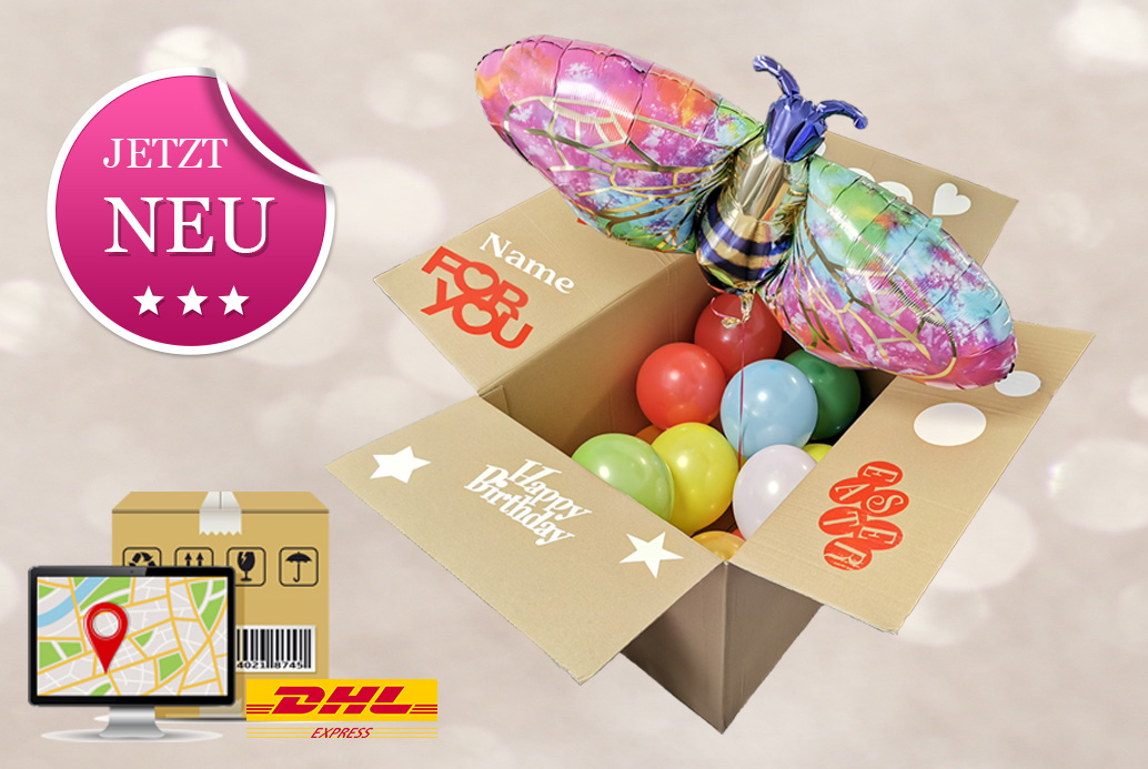 Personalisierte Luftballonbox - partymodule.de