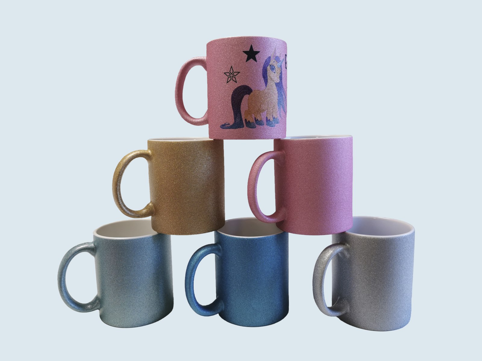 Fotogeschenk - Tassen Druck - Glitzer Tasse - partymodule.de